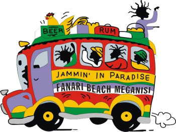 JAMMIN IN PARADISE BEACH BAR MEGANISI LAFKADA - REGGAE BAR - COCKTAIL BAR - SEA SPORTS - FANARI BEACH - MEGANISI LAFKADA